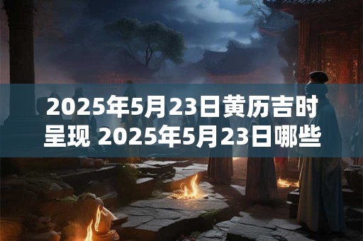 2025年5月23日黄历吉时呈现 2025年5月23日哪些事宜适宜进行