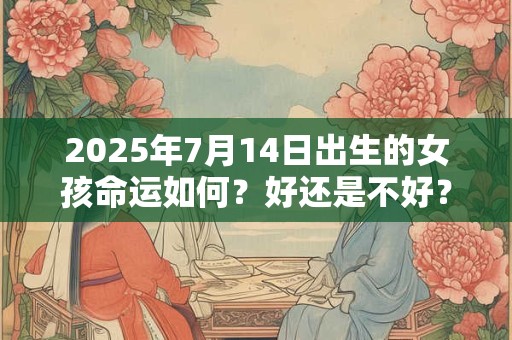 2025年7月14日出生的女孩命运如何？好还是不好？