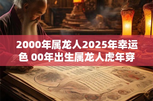 2000年属龙人2025年幸运色 00年出生属龙人虎年穿什么颜色衣服好