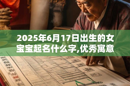 2025年6月17日出生的女宝宝起名什么字,优秀寓意