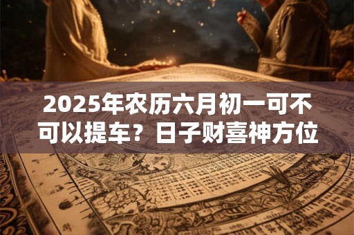 2025年农历六月初一可不可以提车？日子财喜神方位？