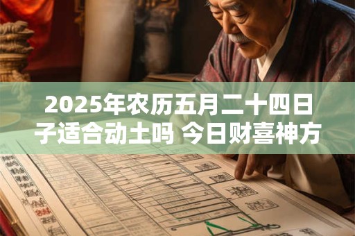 2025年农历五月二十四日子适合动土吗 今日财喜神方位