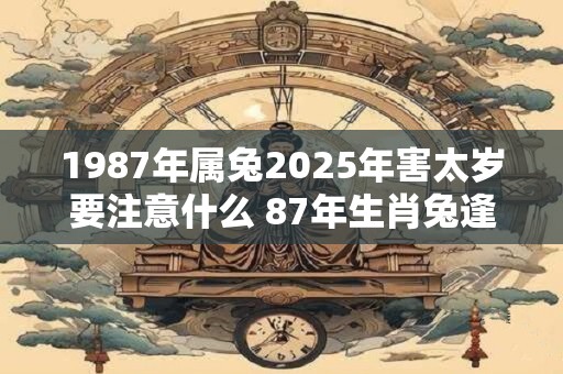 1987年属兔2025年害太岁要注意什么 87年生肖兔逢龙年运气如何