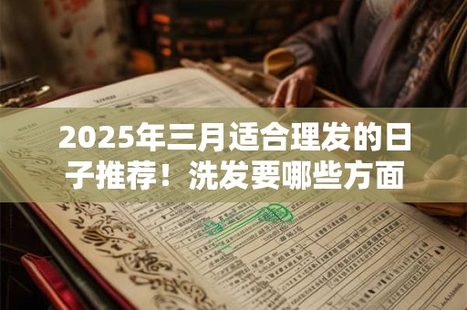 2025年三月适合理发的日子推荐！洗发要哪些方面