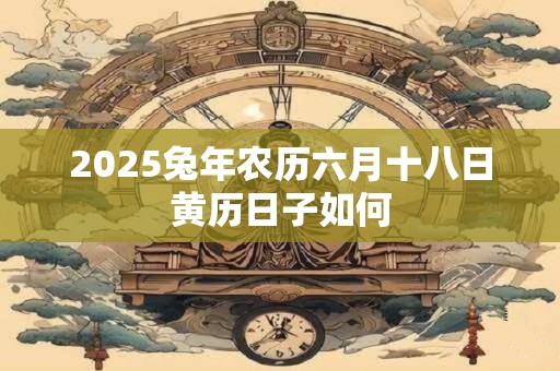 2026兔年农历六月十八日黄历日子如何