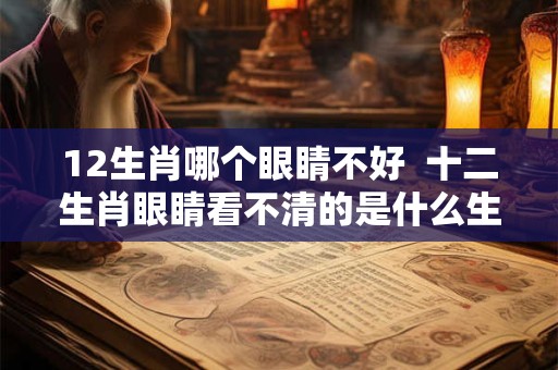 12生肖哪个眼睛不好  十二生肖眼睛看不清的是什么生肖