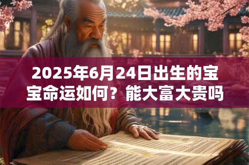 2025年6月24日出生的宝宝命运如何？能大富大贵吗？