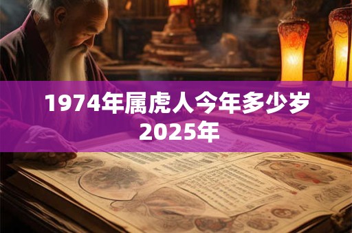 1974年属虎人今年多少岁 2025年