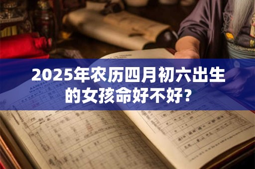 2025年农历四月初六出生的女孩命好不好？