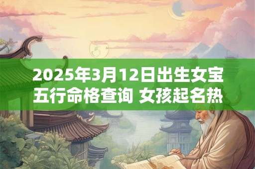 2025年3月12日出生女宝五行命格查询 女孩起名热门新款