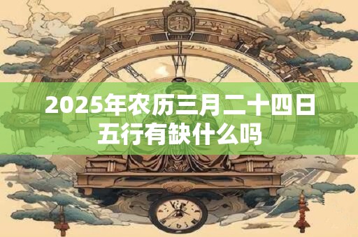 2025年农历三月二十四日五行有缺什么吗