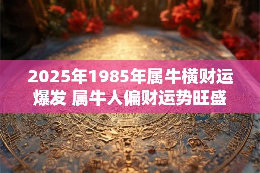 2026年1985年属牛横财运爆发 属牛人偏财运势旺盛吗