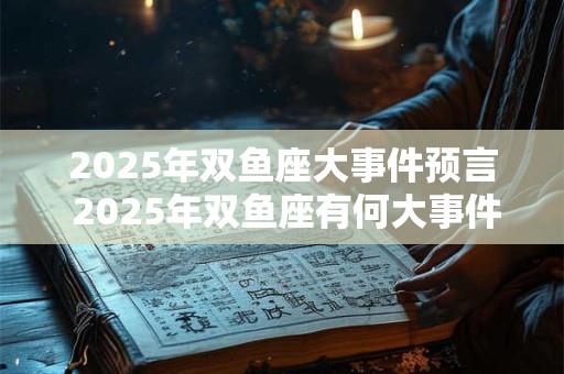 2025年双鱼座大事件预言 2025年双鱼座有何大事件