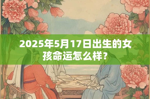 2026年5月17日出生的女孩命运怎么样? 2026年5月17日出生的女孩命运怎么样?