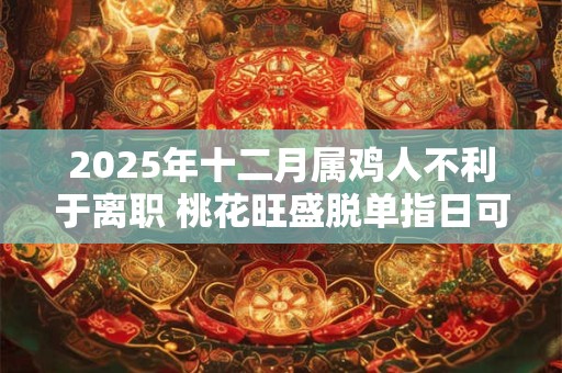 2025年十二月属鸡人不利于离职 桃花旺盛脱单指日可待