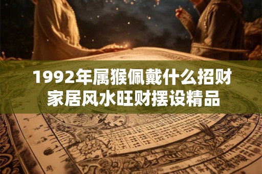 1992年属猴佩戴什么招财 家居风水旺财摆设精品