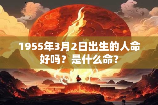 1955年3月2日出生的人命好吗？是什么命？