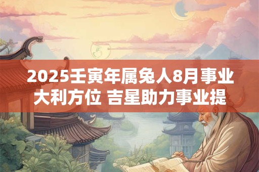 2025壬寅年属兔人8月事业大利方位 吉星助力事业提升