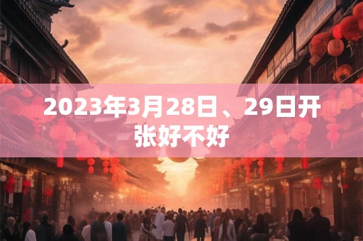 2023年3月28日、29日开张好不好