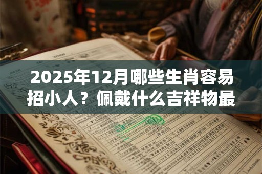 2025年12月哪些生肖容易招小人？佩戴什么吉祥物最好？