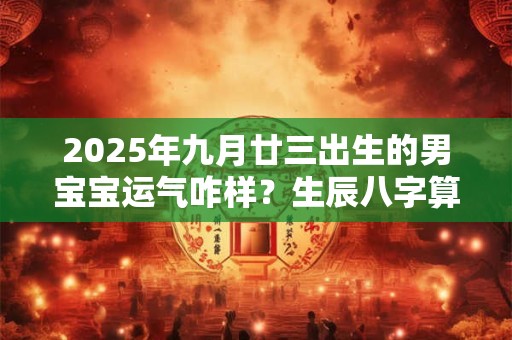 2025年九月廿三出生的男宝宝运气咋样？生辰八字算命