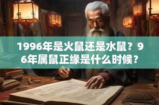 1996年是火鼠还是水鼠？96年属鼠正缘是什么时候？