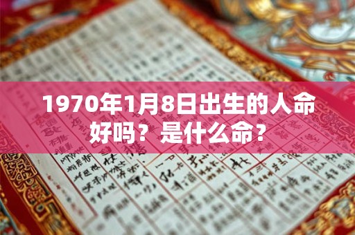 1970年1月8日出生的人命好吗？是什么命？