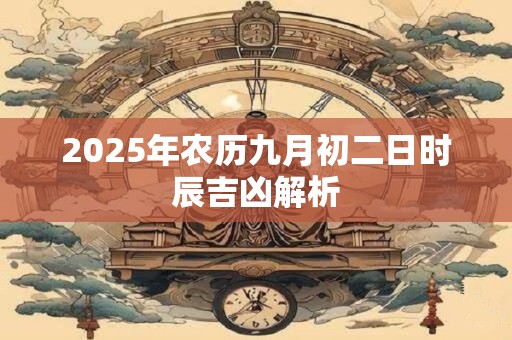 2026年农历九月初二日时辰吉凶解析