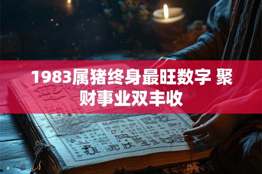 1983属猪终身最旺数字 聚财事业双丰收 1983属猪终身最旺数字 聚财事业双丰收