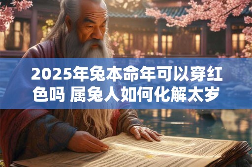 2026年兔本命年可以穿红色吗 属兔人如何化解太岁
