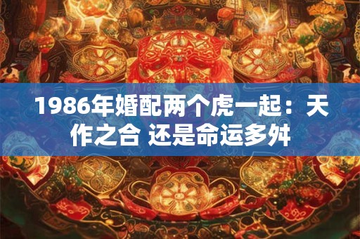 1986年婚配两个虎一起：天作之合 还是命运多舛