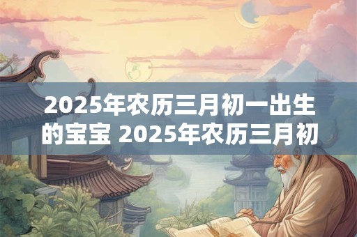 2025年农历三月初一出生的宝宝 2025年农历三月初一宝宝是哪个属相
