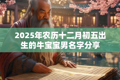 2025年农历十二月初五出生的牛宝宝男名字分享