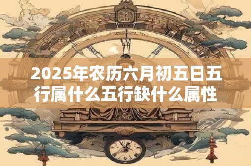 2026年农历六月初五日五行属什么五行缺什么属性