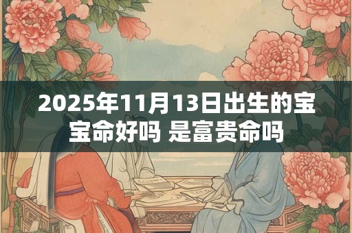 2025年11月13日出生的宝宝命好吗 是富贵命吗