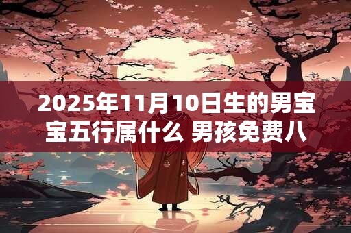 2025年11月10日生的男宝宝五行属什么 男孩免费八字起名