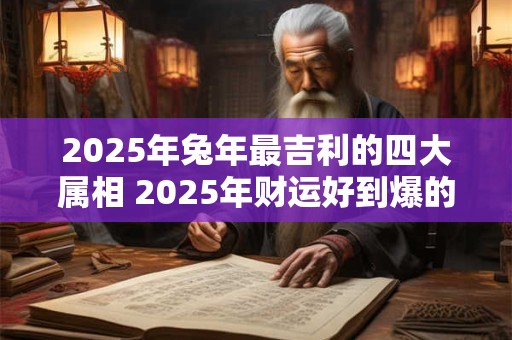 2025年兔年最吉利的四大属相 2025年财运好到爆的生肖