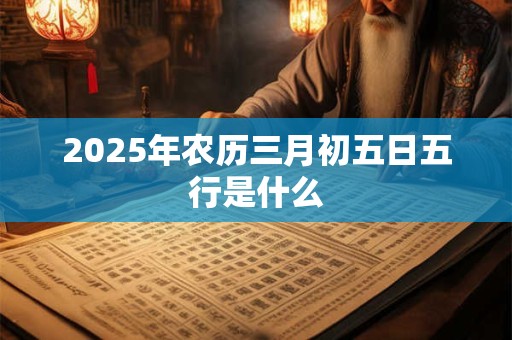 2025年农历三月初五日五行是什么