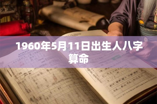1960年5月11日出生人八字算命