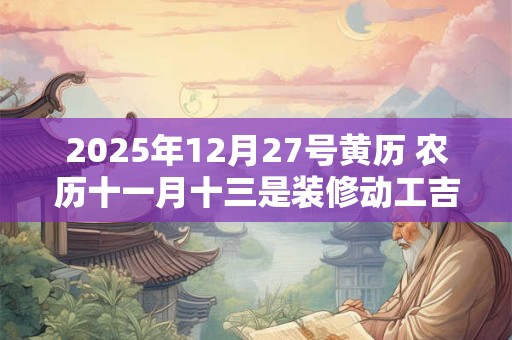 2025年12月27号黄历 农历十一月十三是装修动工吉日吗