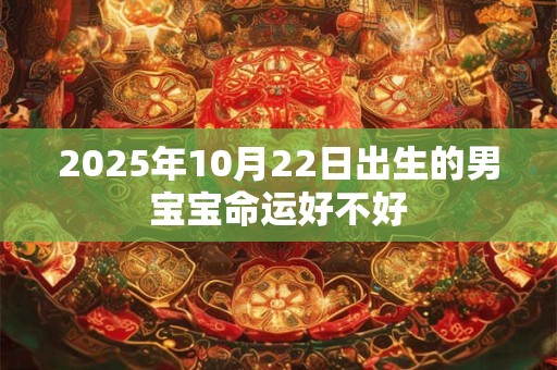 2025年10月22日出生的男宝宝命运好不好