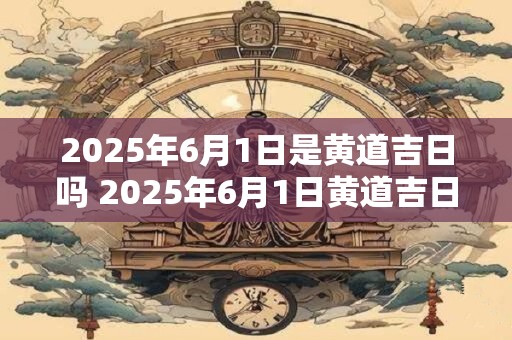 2025年6月1日是黄道吉日吗 2025年6月1日黄道吉日