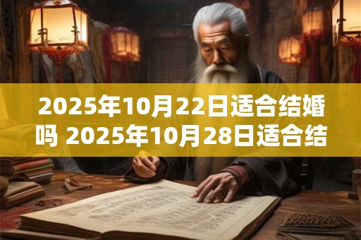 2025年10月22日适合结婚吗 2025年10月28日适合结婚吗