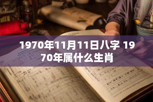 1970年11月11日八字 1970年属什么生肖