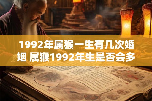 1992年属猴一生有几次婚姻 属猴1992年生是否会多次婚姻