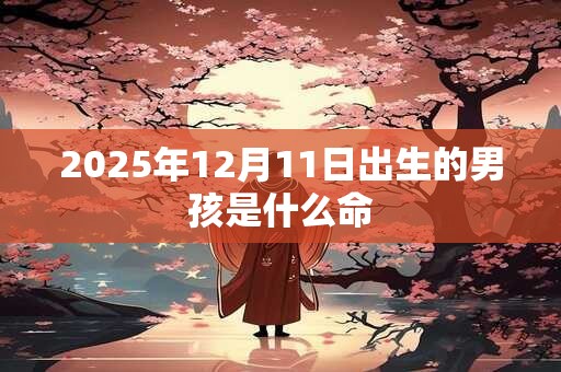 2025年12月11日出生的男孩是什么命