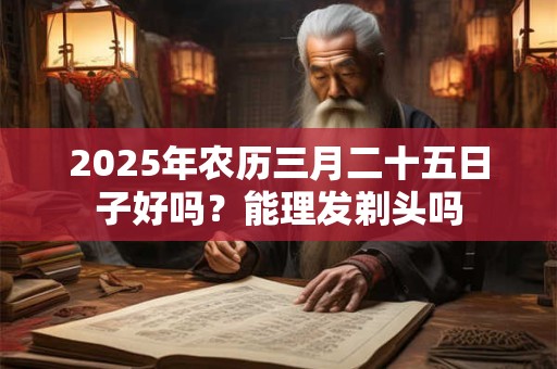 2025年农历三月二十五日子好吗？能理发剃头吗