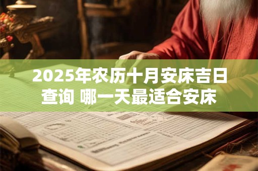2025年农历十月安床吉日查询 哪一天最适合安床