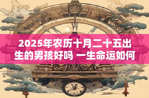 2026年农历十月二十五出生的男孩好吗 一生命运如何
