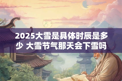 2025大雪是具体时辰是多少 大雪节气那天会下雪吗